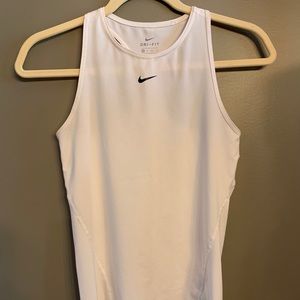 Nike high neck white tank top